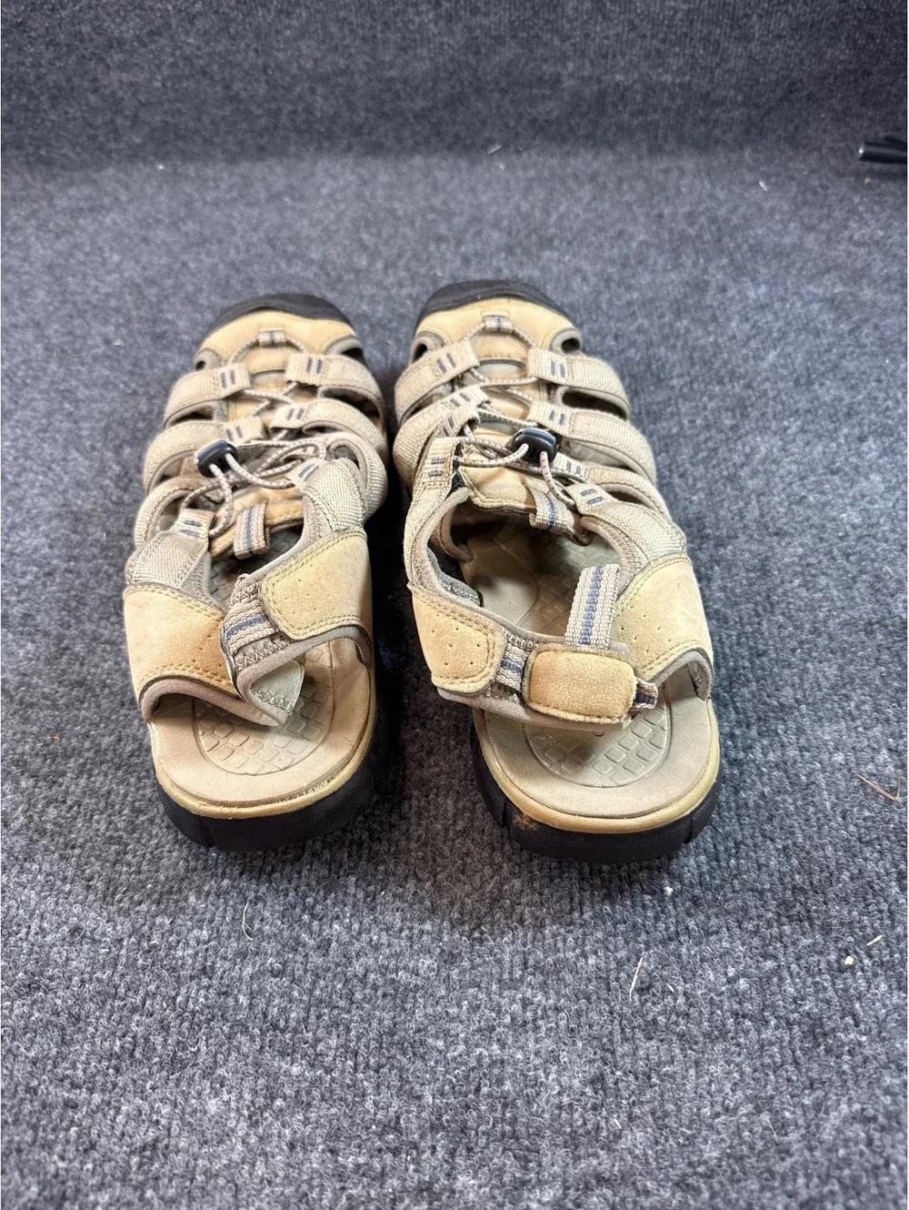 Croft & Barrow Men’s Size 11 Tan Closed Toe Fisherman Sandals Outdoor Shoes